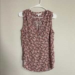 Market & Spruce Multicolor Floral Sleeveless Blouse